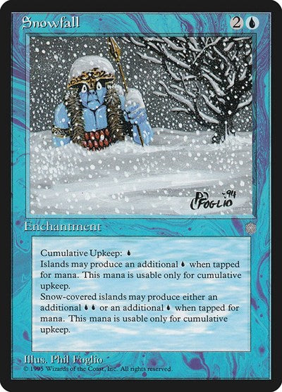 Snowfall (ICE) #101 Common (Moderately Played) Ice Age Magic: The Gathering: 1995