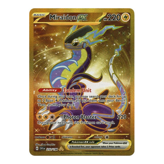 Miraidon ex 253 198 (SVI) #253/198 Hyper Rare (Holofoil Near Mint) SV01: Scarlet & Violet Base Set Pokemon: 2023