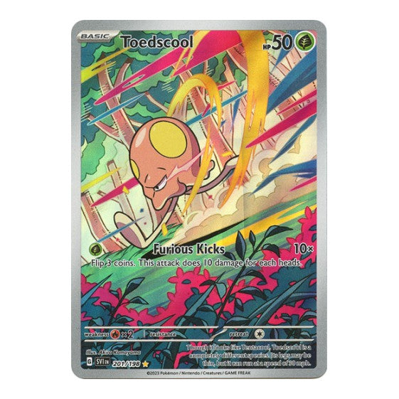 Toedscool 201 198 (SVI) #201/198 Illustration Rare (Holofoil Near Mint) SV01: Scarlet & Violet Base Set Pokemon: 2023