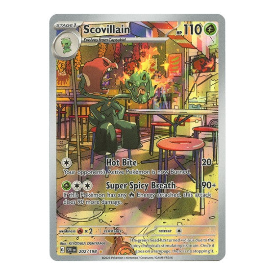 Scovillain 202 198 (SVI) #202/198 Illustration Rare (Holofoil Near Mint) SV01: Scarlet & Violet Base Set Pokemon: 2023