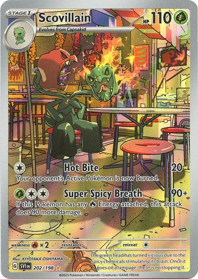 Scovillain 202 198 (SVI) #202/198 Illustration Rare (Holofoil Near Mint) SV01: Scarlet & Violet Base Set Pokemon: 2023