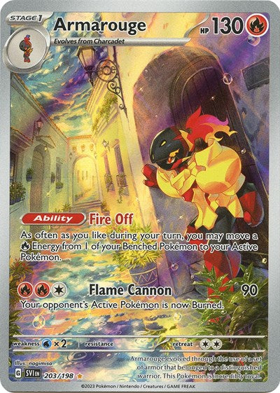 Armarouge 203 198 (SVI) #203/198 Illustration Rare (Holofoil Near Mint) SV01: Scarlet & Violet Base Set Pokemon: 2023