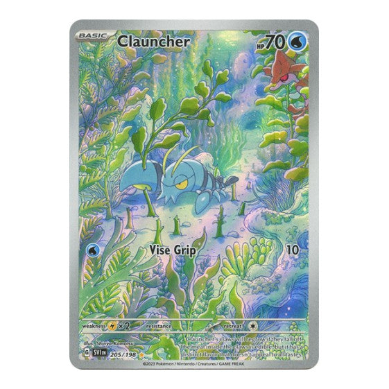 Clauncher 205 198 (SVI) #205/198 Illustration Rare (Holofoil Near Mint) SV01: Scarlet & Violet Base Set Pokemon: 2023