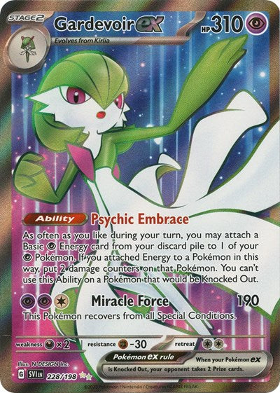 Gardevoir ex 228 198 (SVI) #228/198 Ultra Rare (Holofoil Moderately Played) SV01: Scarlet & Violet Base Set Pokemon: 2023