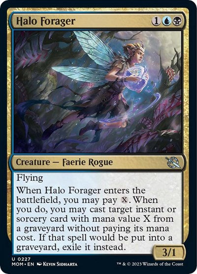Halo Forager (MOM) #227 Uncommon (Lightly Played) March of the Machine Magic: The Gathering: 2023