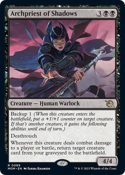 Archpriest of Shadows (MOM) #89 Rare (Lightly Played) March of the Machine Magic: The Gathering: 2023