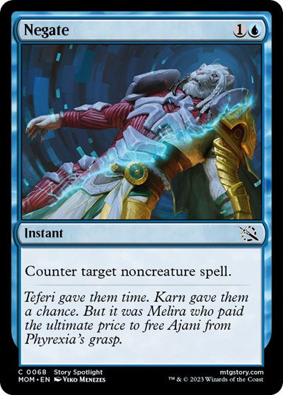 Negate (MOM) #68 Common (Lightly Played) March of the Machine Magic: The Gathering: 2023