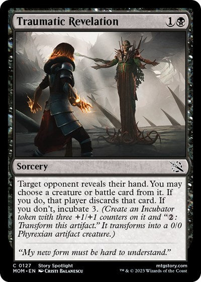Traumatic Revelation (MOM) #127 Common (Lightly Played) March of the Machine Magic: The Gathering: 2023