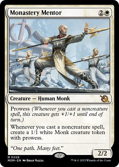 Monastery Mentor (MOM) #28 Mythic Rare (Near Mint) March of the Machine Magic: The Gathering: 2023