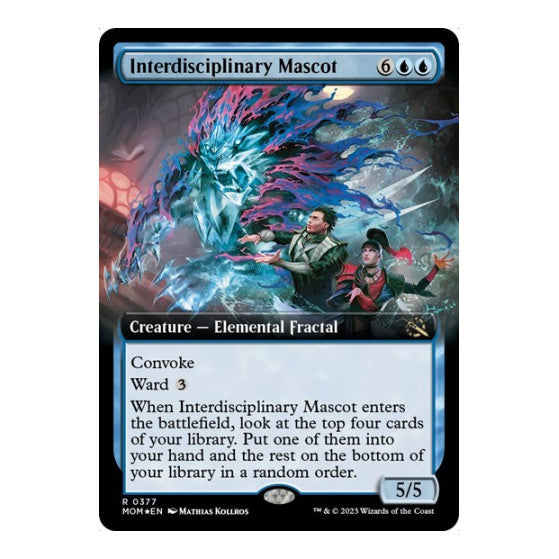 Interdisciplinary Mascot Extended Art (MOM) #377 Rare (Lightly Played) March of the Machine Magic: The Gathering: 2023