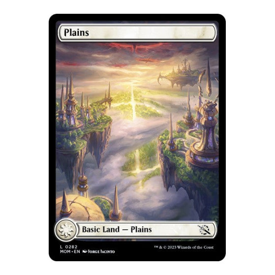 Plains 0282 (MOM) #282 Land (Foil Lightly Played) March of the Machine Magic: The Gathering: 2023