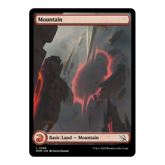 Mountain 0289 (MOM) #289 Land March of the Machine Magic: The Gathering: 2023
