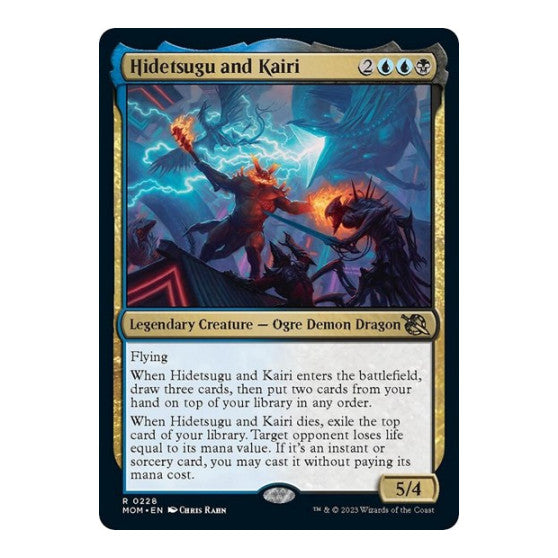 Hidetsugu and Kairi (MOM) #228 Rare (Lightly Played) March of the Machine Magic: The Gathering: 2023