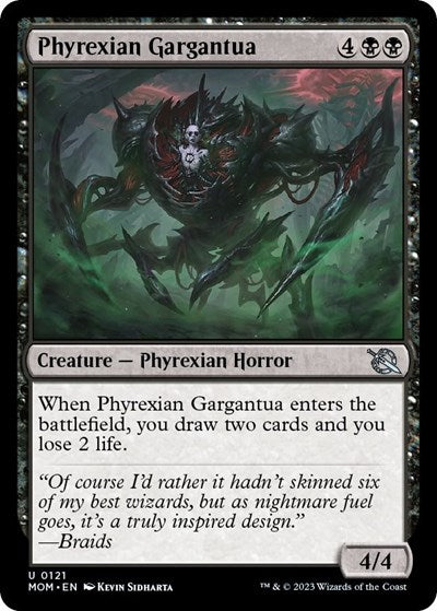 Phyrexian Gargantua (MOM) #121 Uncommon (Lightly Played) March of the Machine Magic: The Gathering: 2023