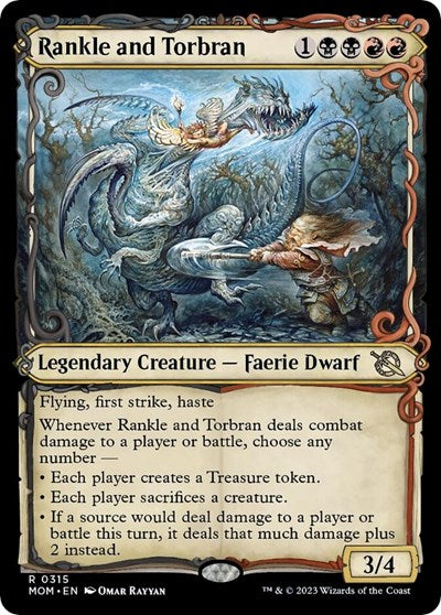 Rankle and Torbran Showcase (MOM) #315 Rare (Near Mint) March of the Machine Magic: The Gathering: 2023