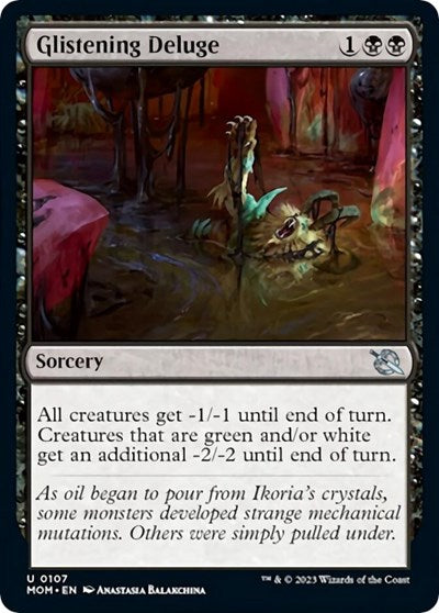 Glistening Deluge (MOM) #107 Uncommon (Lightly Played) March of the Machine Magic: The Gathering: 2023