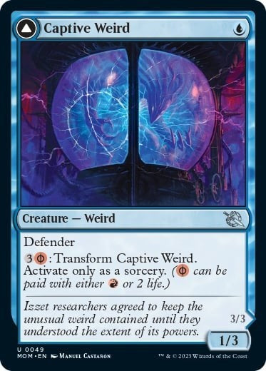 Captive Weird (MOM) #49 Uncommon (Lightly Played) March of the Machine Magic: The Gathering: 2023