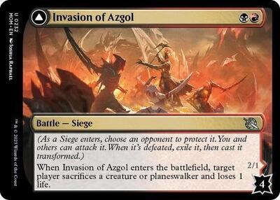Invasion of Azgol (MOM) #232 Uncommon (Lightly Played) March of the Machine Magic: The Gathering: 2023