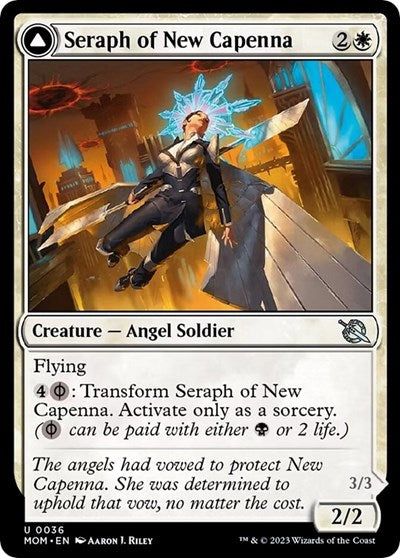 Seraph of New Capenna (MOM) #36 Uncommon (Lightly Played) March of the Machine Magic: The Gathering: 2023