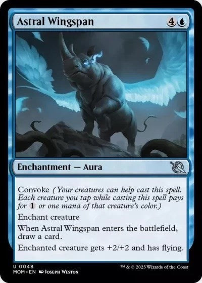 Astral Wingspan (MOM) #48 Uncommon (Lightly Played) March of the Machine Magic: The Gathering: 2023