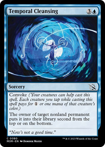 Temporal Cleansing (MOM) #80 Common (Lightly Played) March of the Machine Magic: The Gathering: 2023