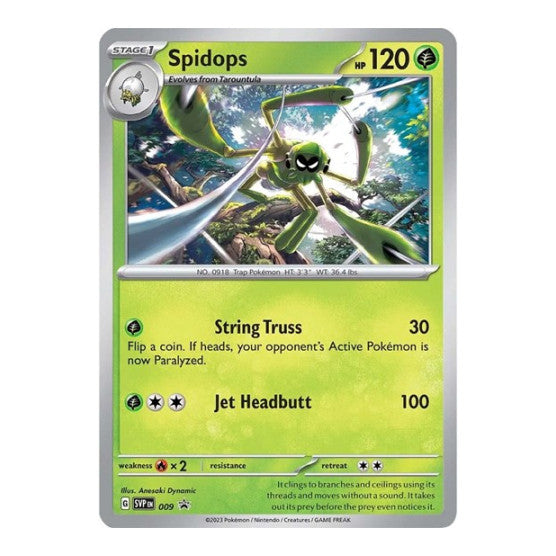 Spidops - 009 (SVP) #009 Promo (Holofoil Lightly Played) SV: Scarlet & Violet Promo Cards Pokemon: 2023