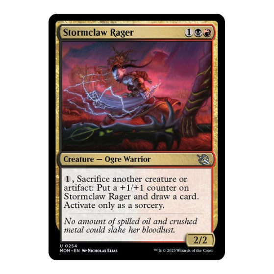 Stormclaw Rager (MOM) #254 Uncommon March of the Machine Magic: The Gathering: 2023