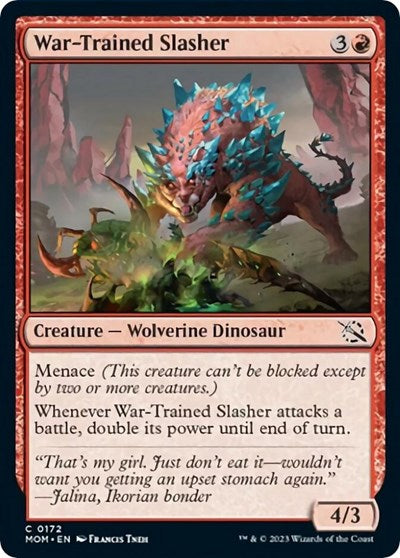 War Trained Slasher (MOM) #172 Common March of the Machine Magic: The Gathering: 2023
