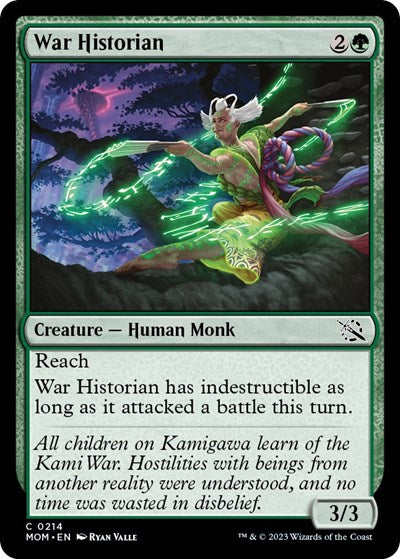 War Historian (MOM) #214 Common (Lightly Played) March of the Machine Magic: The Gathering: 2023