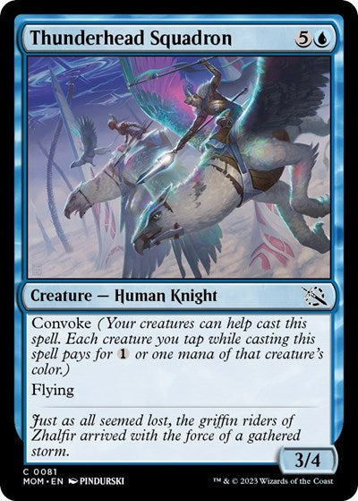 Thunderhead Squadron (MOM) #81 Common (Lightly Played) March of the Machine Magic: The Gathering: 2023
