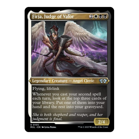 Firja Judge of Valor Foil Etched (MUL) #105 Uncommon March of the Machine: Multiverse Legends Magic: The Gathering: 2023