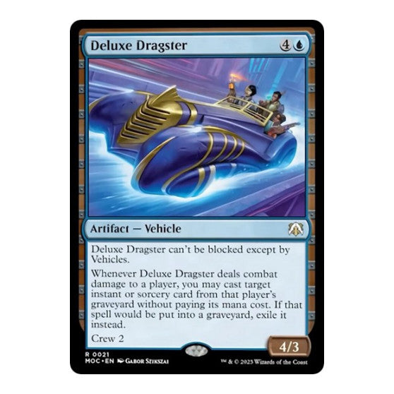 Deluxe Dragster (MOC) #21 Rare (Lightly Played) Commander: March of the Machine Magic: The Gathering: 2023