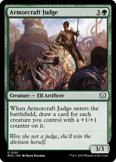 Armorcraft Judge (MOC) #291 Uncommon (Lightly Played) Commander: March of the Machine Magic: The Gathering: 2023