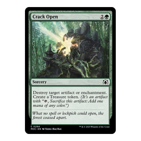 Crack Open (MOC) #294 Common (Lightly Played) Commander: March of the Machine Magic: The Gathering: 2023