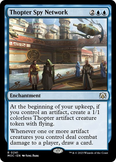 Thopter Spy Network (MOC) #241 Rare (Lightly Played) Commander: March of the Machine Magic: The Gathering: 2023
