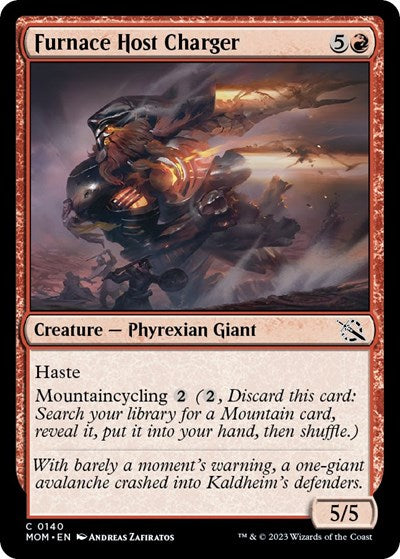 Furnace Host Charger (MOM) #140 Common (Lightly Played) March of the Machine Magic: The Gathering: 2023