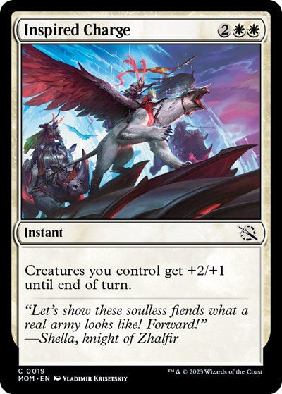 Inspired Charge (MOM) #19 Common March of the Machine Magic: The Gathering: 2023