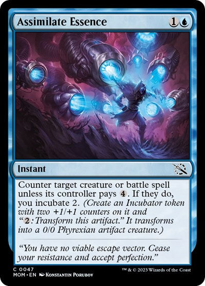 Assimilate Essence (MOM) #47 Common (Lightly Played) March of the Machine Magic: The Gathering: 2023
