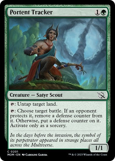 Portent Tracker (MOM) #201 Common (Lightly Played) March of the Machine Magic: The Gathering: 2023