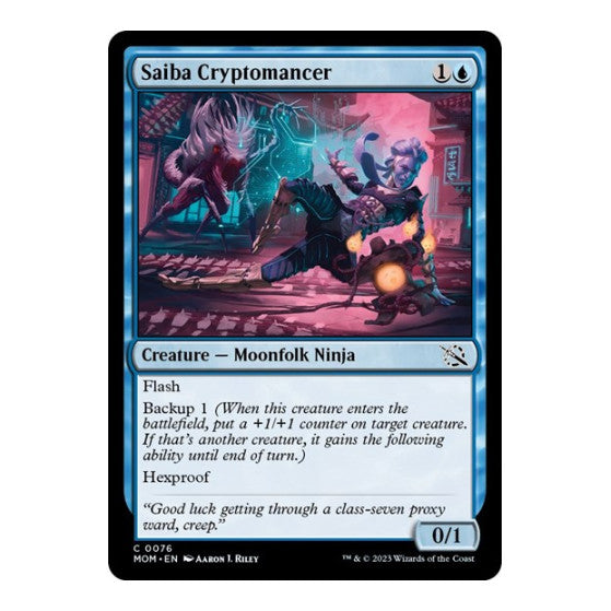 Saiba Cryptomancer (MOM) #76 Common (Lightly Played) March of the Machine Magic: The Gathering: 2023