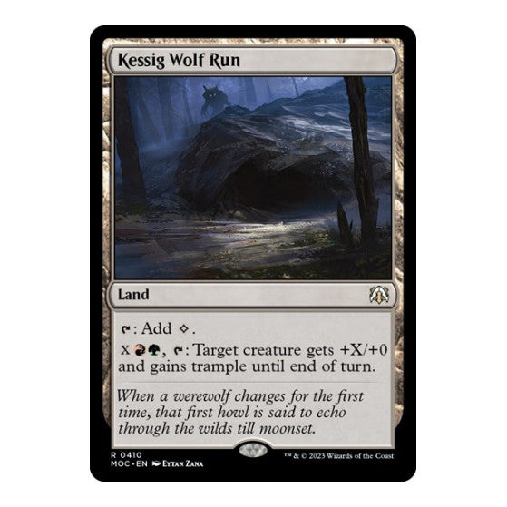Kessig Wolf Run (MOC) #410 Rare (Lightly Played) Commander: March of the Machine Magic: The Gathering: 2023
