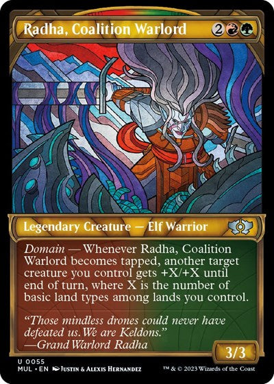 Radha Coalition Warlord (MUL) #55 Uncommon (Lightly Played) March of the Machine: Multiverse Legends Magic: The Gathering: 2023