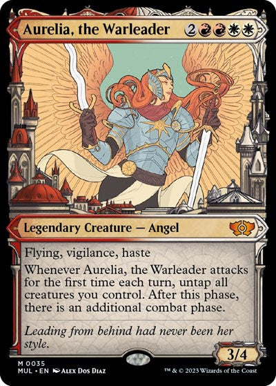 Aurelia the Warleader (MUL) #35 Mythic Rare (Near Mint) March of the Machine: Multiverse Legends Magic: The Gathering: 2023