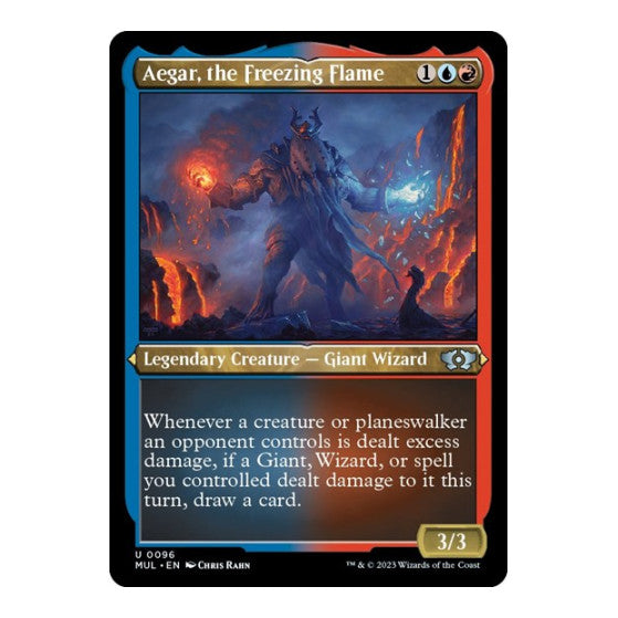 Aegar the Freezing Flame Foil Etched (MUL) #96 Uncommon (Foil Lightly Played) March of the Machine: Multiverse Legends Magic: The Gathering: 2023