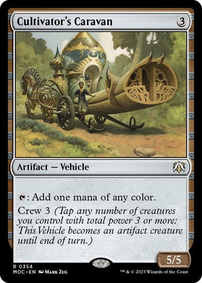 Cultivator's Caravan (MOC) #354 Rare (Near Mint) Commander: March of the Machine Magic: The Gathering: 2023