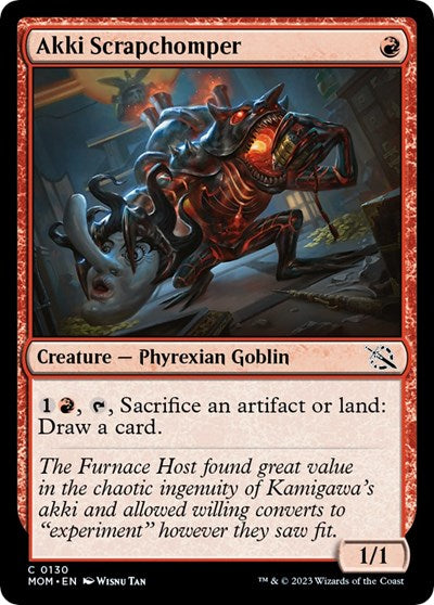 Akki Scrapchomper (MOM) #130 Common March of the Machine Magic: The Gathering: 2023