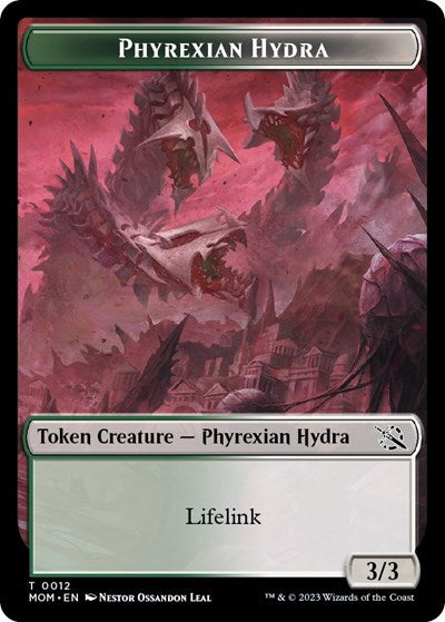 Phyrexian Hydra Token 0012 (MOM) #12 T (Lightly Played) March of the Machine Magic: The Gathering: 2023