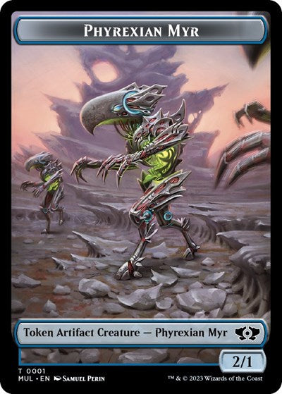 Phyrexian Myr Token (MUL) #1 T (Lightly Played) March of the Machine: Multiverse Legends Magic: The Gathering: 2023