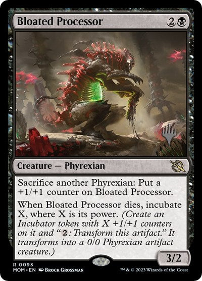 Bloated Processor (PPMOM) #93p Rare (Lightly Played) Promo Pack: March of the Machine Magic: The Gathering: 2023