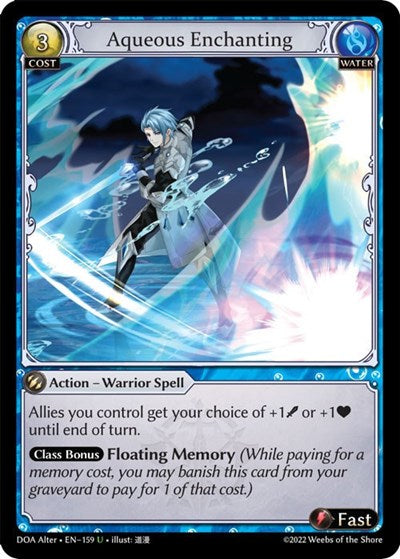 Aqueous Enchanting (DOA Alter) #159 Uncommon (Lightly Played) Dawn of Ashes Alter Edition Grand Archive TCG: 2023